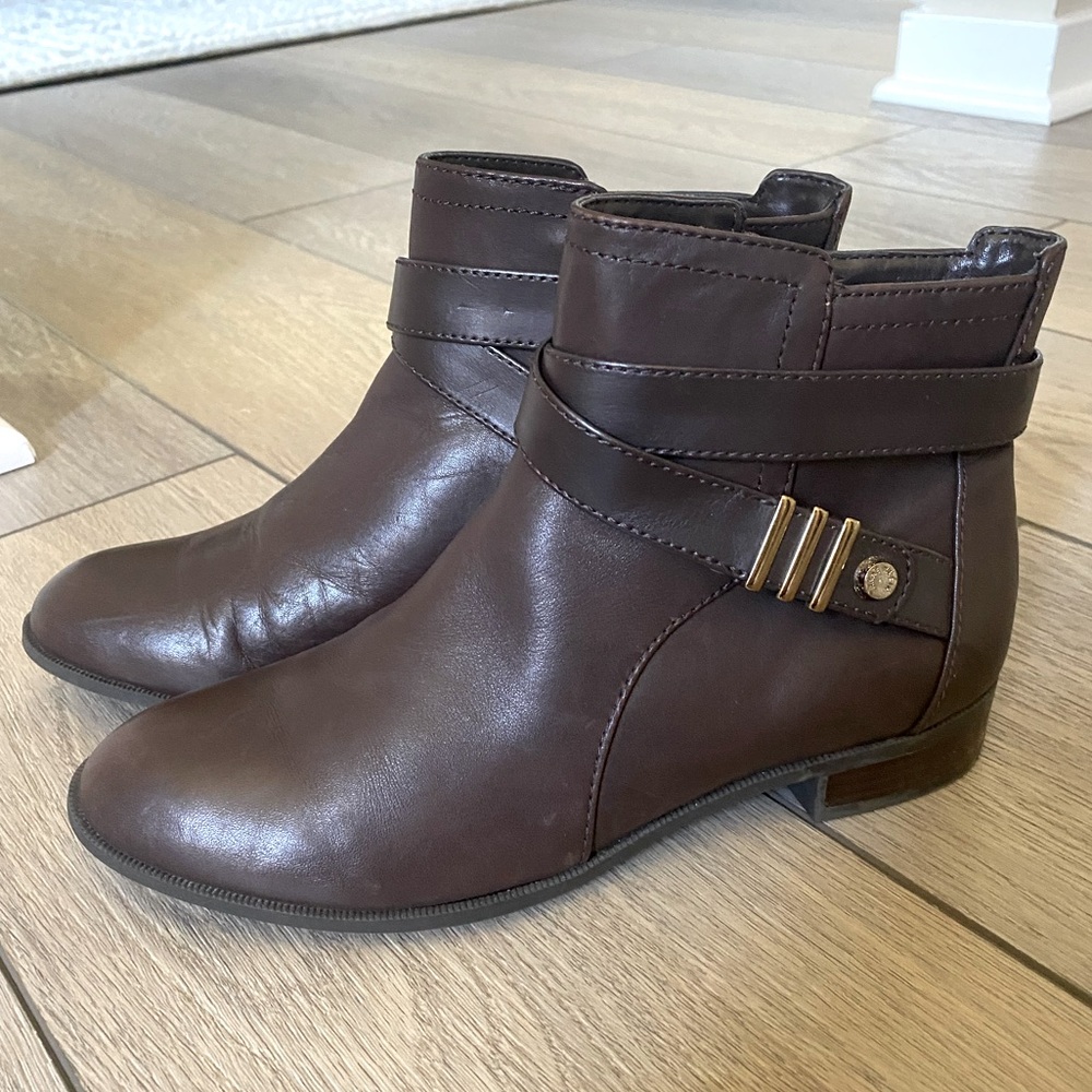 Anne Klein Leather Bootie